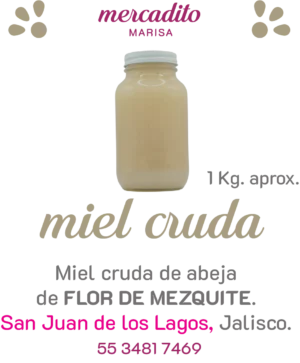 Miel cruda de mezquite